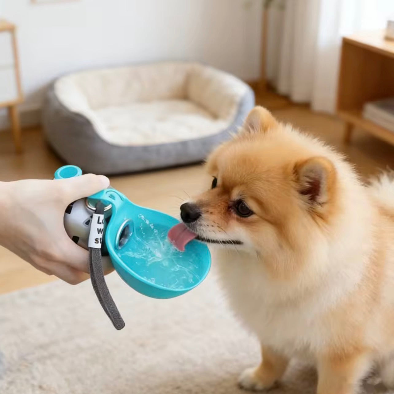 Gourde 2-en-1 pour Chien & Chat – Hydratation Facile Partout