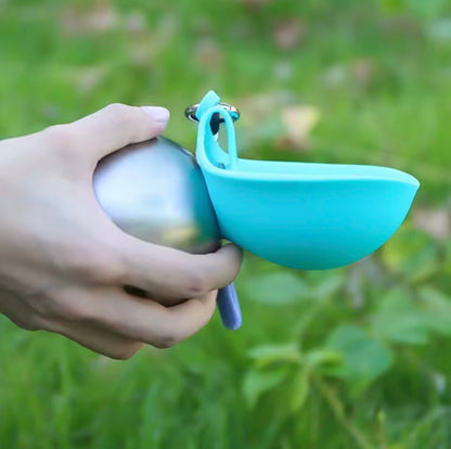 Gourde 2-en-1 pour Chien & Chat – Hydratation Facile Partout