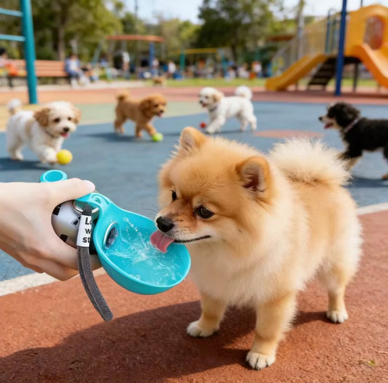Gourde 2-en-1 pour Chien & Chat – Hydratation Facile Partout